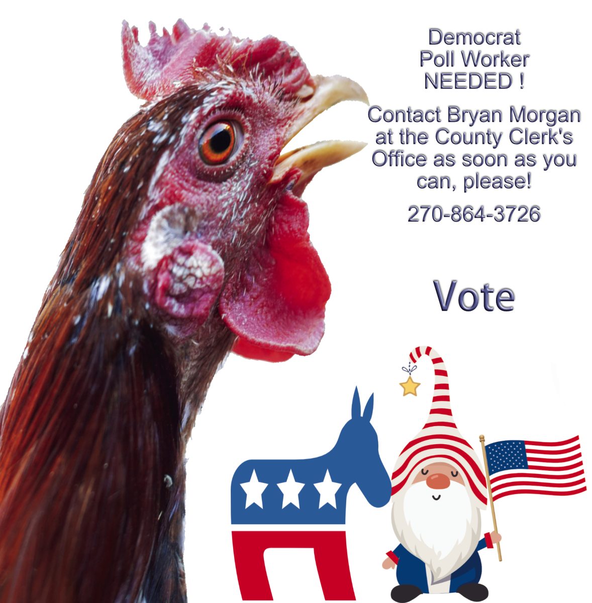 Democrat Needed